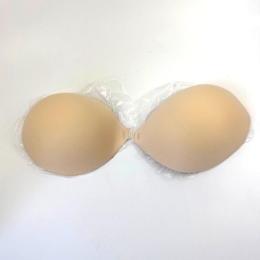 BOOMBA Magic Padded Sticky Bra Sand Size F Adhesive Strapless Backless Cleavage